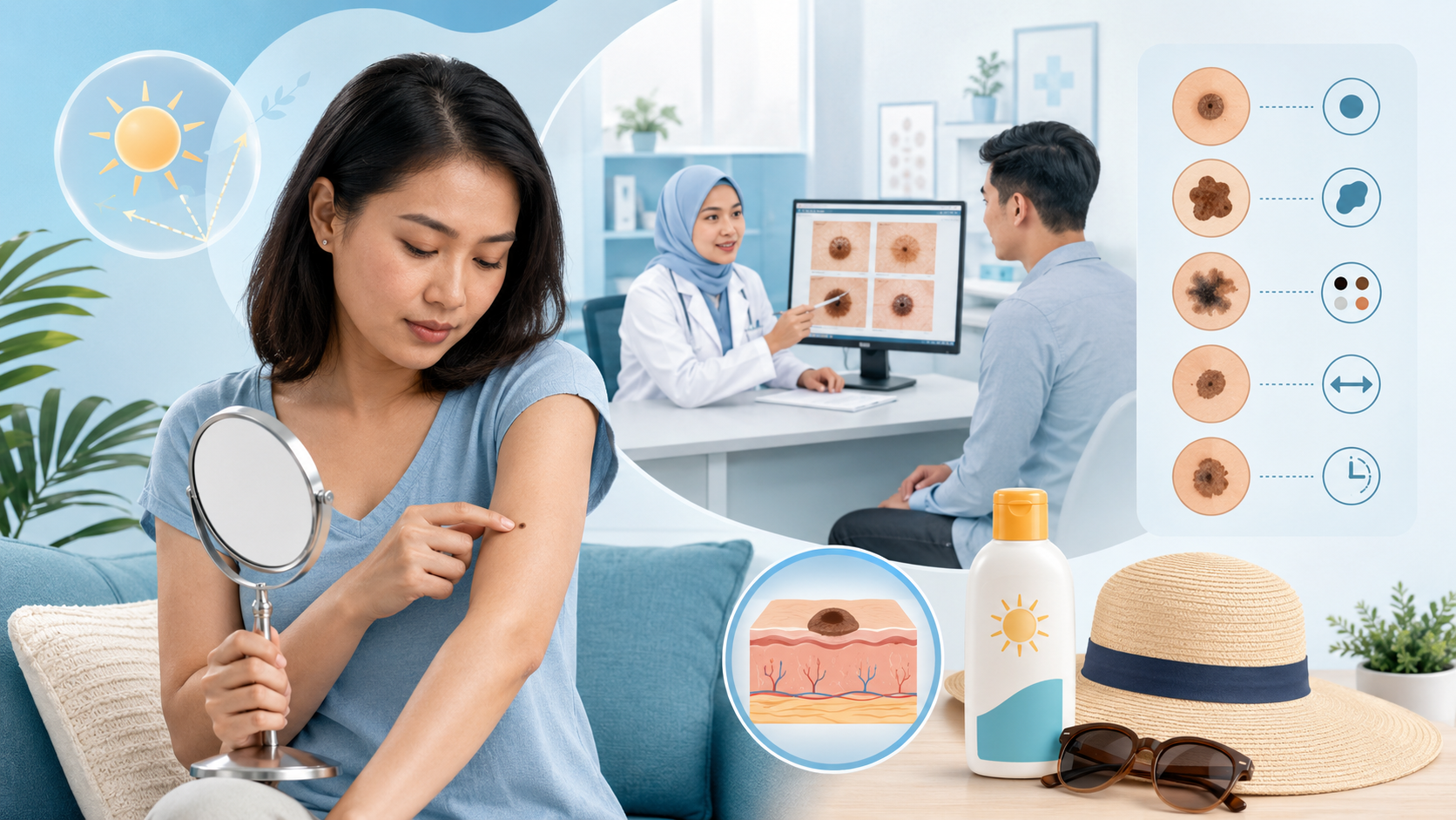 Kanser Kulit: Tanda Awal, Punca, Faktor Risiko Dan Cara Pencegahan