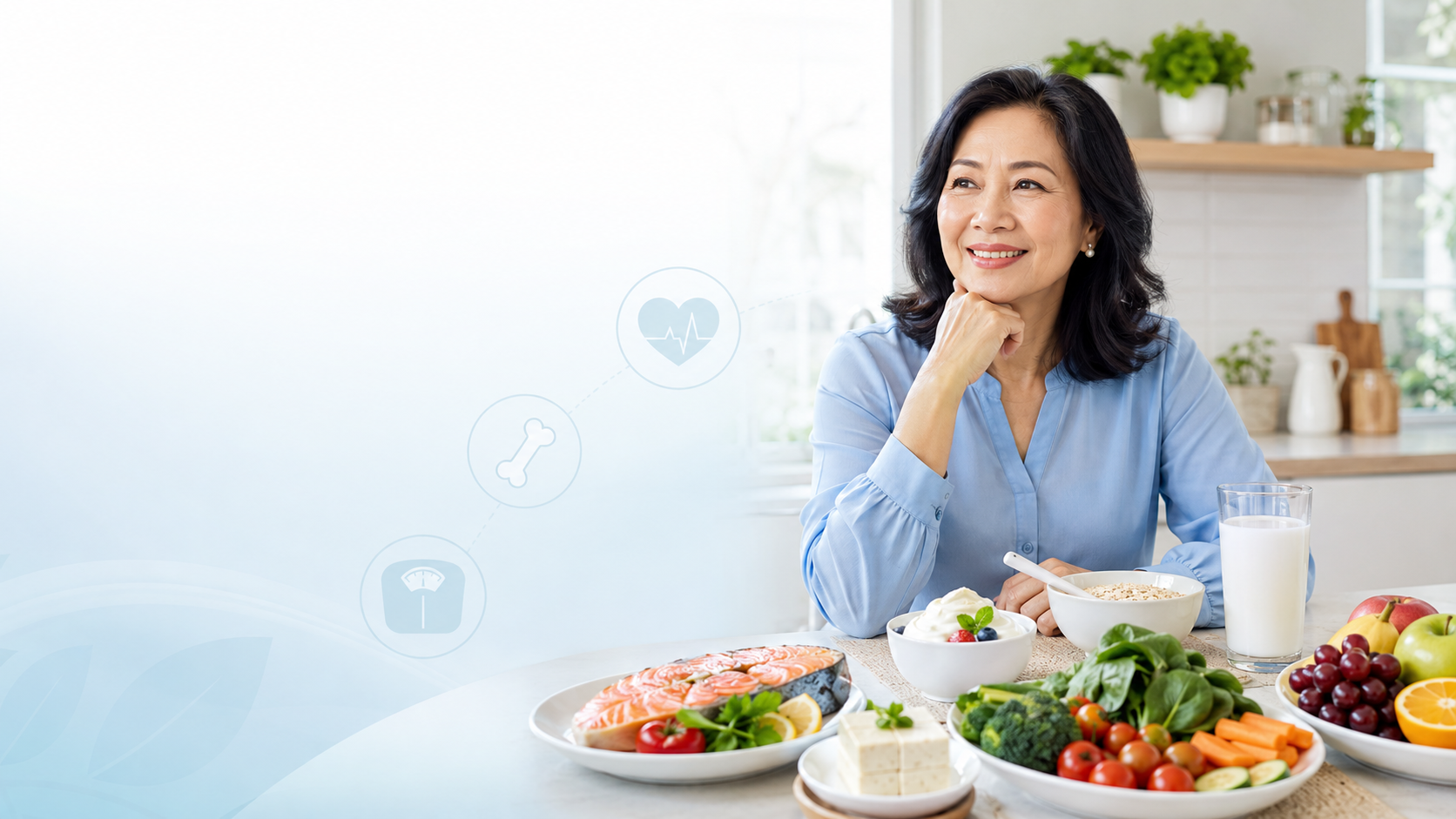 Pemakanan Selepas Menopause: Makanan Terbaik Untuk Tulang, Jantung Dan Berat Badan