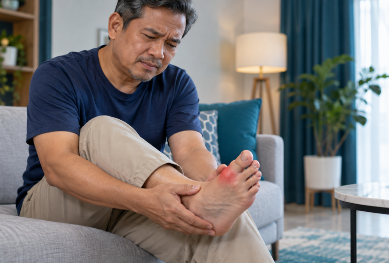 Gout: Punca, Gejala, Diagnosis dan Rawatan