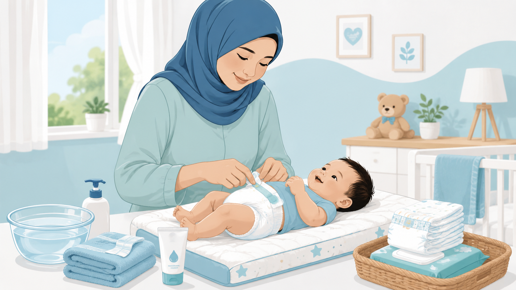 Ruam Lampin Bayi: Punca, Simptom, Rawatan Dan Cara Mencegah