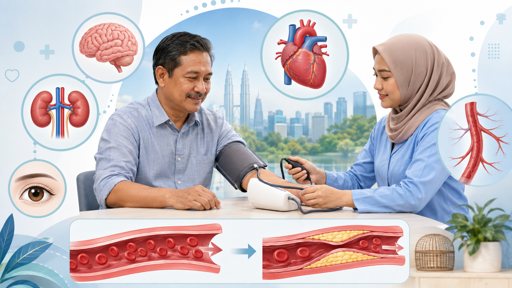 Komplikasi Tekanan Darah Tinggi: Risiko Strok, Serangan Jantung Dan Kerosakan Buah Pinggang