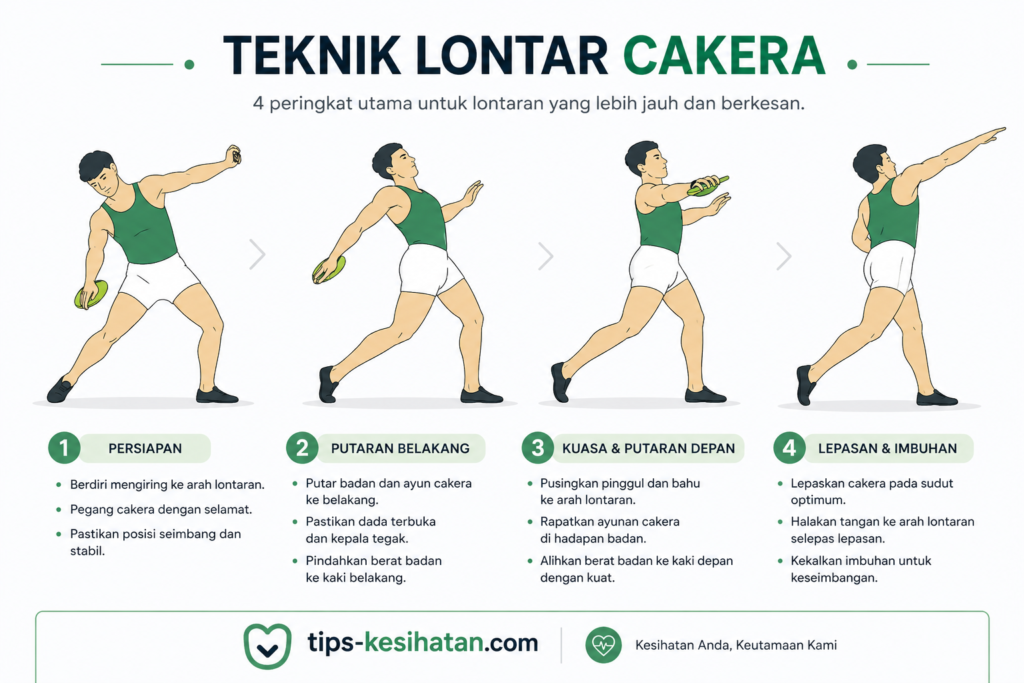 Sukan Lempar Cakera - Peraturan dan Teknik - Tips Kesihatan