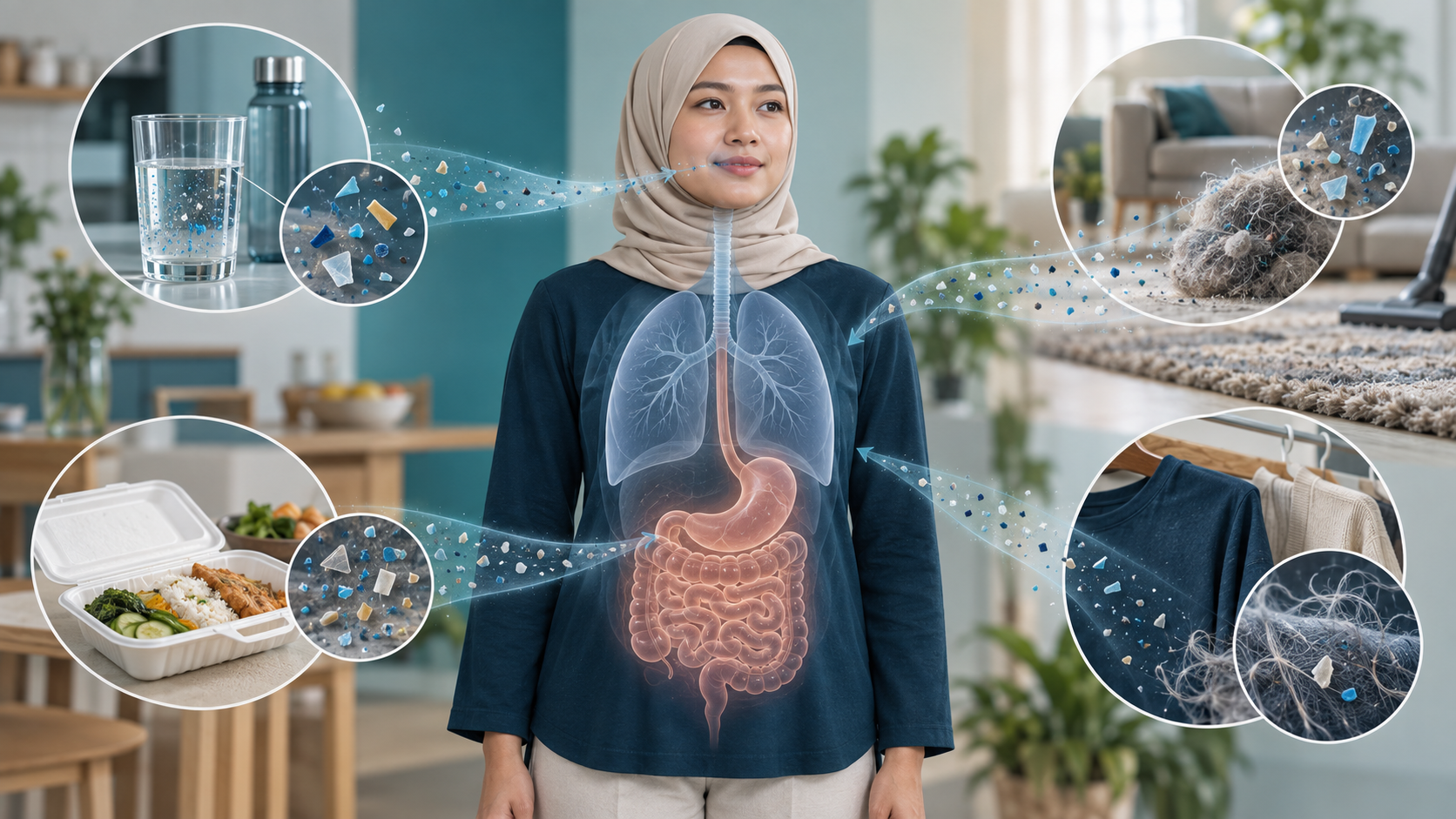 Mikroplastik Dalam Badan Manusia: Punca Pendedahan, Risiko dan Cara Mengurangkannya